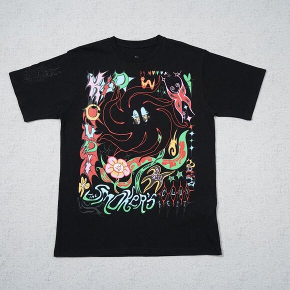 Kanye Tee Lonely Stoner Tee Hand Painted Graffiti Short Sleeved